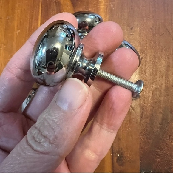 5  Knobs Drawer Pulls Chrome Hardware Refinishing Supplies for Wood Furniture - Picture 5 of 6
